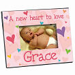 New Baby "She's All Heart" Personalized Printed Frame 414110